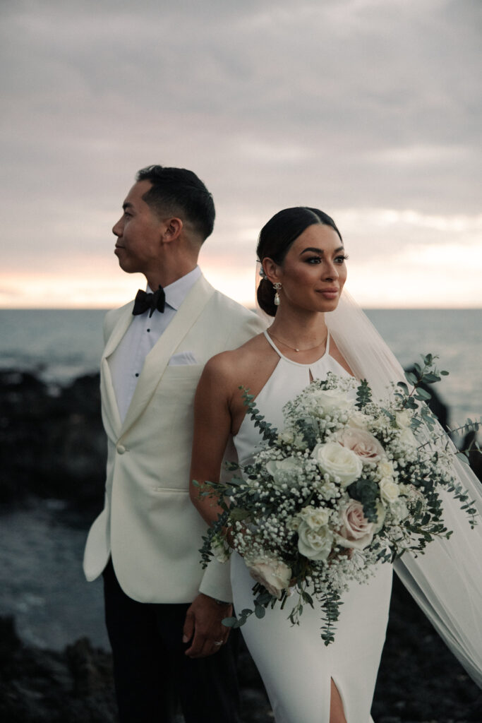 Christina and Henry's Wedding at Four Seasons Resort Hualalai in Hawaii | Shant Atarian Photography | stunning Bride and groom photos